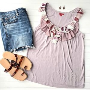 One September "Lace & Lilacs" Tank | size S